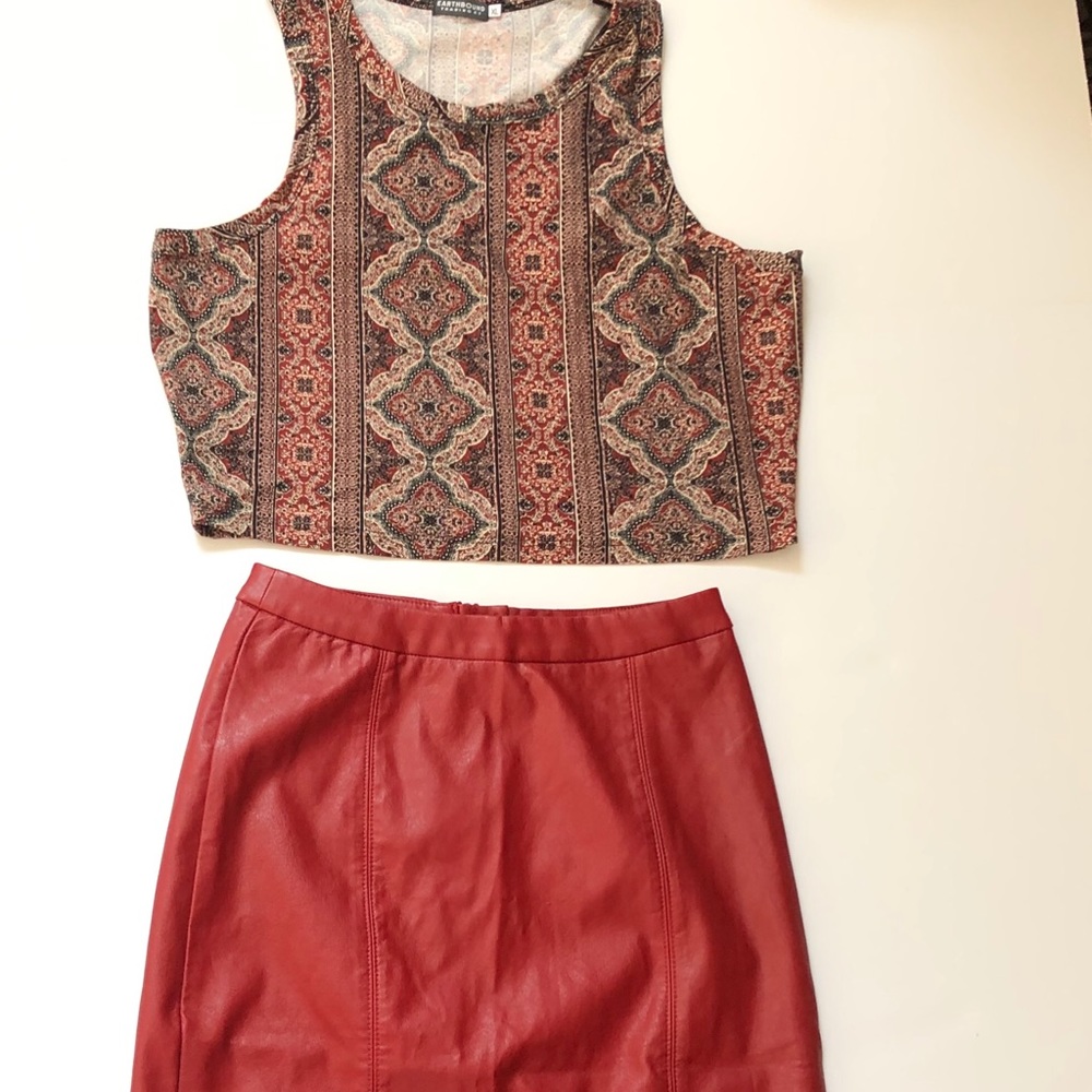 EARTHBOUND CROPPED BOHO TANK SIZE XL